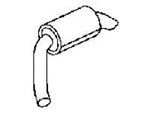 2010-2013 Range Rover Muffler Right Rear (5.0L Supercharged Sport). Fixed Price $250.00.
