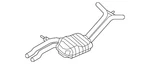 Genuine Audi Muffler 8R0-253-409-G. Fixed Price $1297.15.