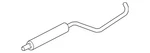 Genuine Audi Muffler 8V5-253-609-D. Fixed Price $847.34.