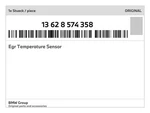 Genuine Bmw Egr Temperature Sensor 13-62-8-574-358 New. Fixed Price $85.41.