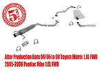 Resonator Pipe & Muffler Fits Toyota Matrix Vibe 1.8L 05-08 Front Wheel Drive. Fixed Price $240.00.