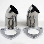 Granatelli Motorsports Exhaust Tail Pipe 3.0" (76MM) Turn Down With 3-BOLT Fl. Fixed Price $58.38.