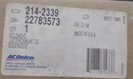 Acdelco 214-2339 Gm 22783573 Vapor Canister-solenoid SKU42. Fixed Price $45.78.