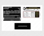 Sticker Label Custom! Duplicate! Quality For Mercedes Tire Loading Number. Fixed Price $129.00.