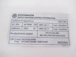 Genuine Oem Vw 06K-010-005-R Emissions Sticker. Fixed Price $45.00.