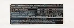 New Oem Emissions Information Label 148056FL0B Nissan Rogue 2016-2018. Fixed Price $21.15.