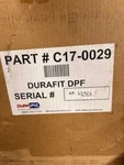 Durafit C17-0029 Cummins Isb Dpf Filter 4965287,4965227. Fixed Price $700.00.