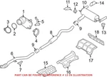 Exhaust Back Pressure Regulator Genuine For Bmw 18308632154. Fixed Price $133.29.
