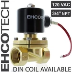 3/4" Brass Electric Solenoid Valve 110V 120V Volt Ac Water Air Gas Viton Nc B21. Fixed Price $38.20.