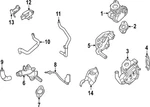 Genuine Nissan Vacuum Hose 22320-6RC1B. Fixed Price $33.68.