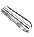 1965-1967 Corvette Side Pipe Exhaust Covers & Upper Mldgs W/corr. U-nuts Hw. Fixed Price $1775.00.