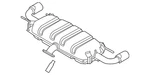 Genuine Mazda Exhaust Muffler PYD8-40-100A. Fixed Price $412.95.