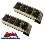 1957 Oldsmobile 88 98 Chrome Dual Exhaust Tip Bumper Ornament Set. Fixed Price $218.00.