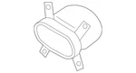 Genuine Audi Exhaust Tail Pipe Tip 8J0-253-684-D. Fixed Price $94.04.