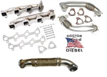 Stainless Exhaust Manifolds & Turbo Up Pipes For 04.5-05 6.6L Duramax Diesel Lly. Fixed Price $589.99.