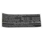 New Oem Nissan 2018 Rogue Emission Control Information Label 14805-7FH0B. Fixed Price $22.63.