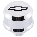 Proform Crankcase Breather 141-852; Slant Edge, Chrome W/blk Bowtie, Push-in. Fixed Price $46.69.