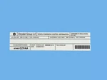 Genuine Mopar Vehicle Emission Control Information Label 47480029AA. Fixed Price $8.45.