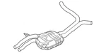 Genuine Audi Resonator & Pipe 4G0-253-409-BG. Fixed Price $1037.72.