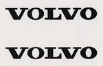 2 New Volvo - 8" Black Decals Stickers Windows Truck Car Show. Fixed Price $9.33.