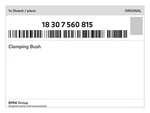 Genuine Bmw Clamping Bush 18-30-7-560-815 New. Fixed Price $52.92.
