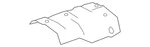 Genuine Toyota Floor Pan Heat Shield 58327-02051. Fixed Price $107.03.