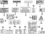 Genuine Mercedes-benz Emission Label 000-221-46-00. Fixed Price $14.40.