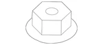 Genuine Volkswagen Mount Bracket Nut N-015-082-10. Fixed Price $19.81.