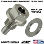 Blackworks Racing Usa Stainless Steel Magnetic Oil Drain Plug M14X1.50 For Mazda. Fixed Price $24.88.