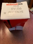 Nos Oem Motorcraft Pcv Valve EV-116. Fixed Price $10.00.