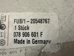 Genuine Sec Air Injection Pump For A8 S8 RS6 078906601F. Fixed Price $600.00.
