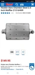 Hooker Muffler Aero Chamber 1/2 INLET/2 Outlet Aluminized Ea. 21516HKR. Fixed Price $110.00.