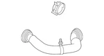 Genuine Volkswagen Inlet Hose 04E-131-149-G. Fixed Price $69.24.