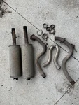 1980 - 1987 Jaguar XJ6 Exhaust Silencer Muffler Pipe Resonator Pair Oem. Fixed Price $325.00.