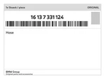 Genuine Bmw Hose 16-13-7-331-124 New. Fixed Price $29.81.