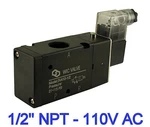 1/2" Inch 3 Way Electric Directional Control Air Cylinder Solenoid Valve 110V Ac. Fixed Price $69.99.