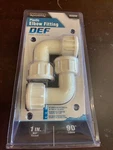 Plastic Elbow Fitting 1" Bsp Thread 90DEG Def Traveller 1289399. Fixed Price $7.99.