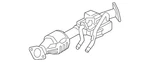 Genuine Hyundai Converter & Pipe 28601-G2120. Fixed Price $1092.30.