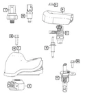 Genuine Mopar Sensor Shield 68496686AA. Fixed Price $16.11.