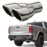 63MMCAR Exhaust Muffler Tip Double Outlet Stainless For Dodge Ram 1500 2001-2019. Fixed Price $49.10.