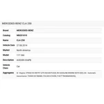 2014 Mercedes-benz CLA250 Purge Line A2700181500. Fixed Price $59.99.