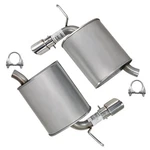 Stainless Steel Pair Of Exhaust Mufflers Fits: 07-10 Lincoln Mkx Ford Edge 3.5L. Fixed Price $219.81.