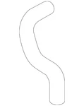 Genuine Volkswagen Lower Hose 3QF-201-311. Fixed Price $21.49.