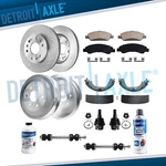 14PC Front Rotor Pad Rear Drum Shoe Ball Joint For 2009-13 Silverado Sierra 1500. Fixed Price $301.06.