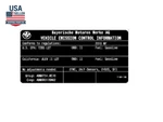 Bmw X3 F25 X4 F26 Exhaust Emission Label Genuine 71228681997. Fixed Price $31.21.