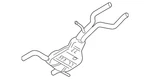 Genuine Audi Muffler & Pipe 7L8-253-209-AM. Fixed Price $1277.11.