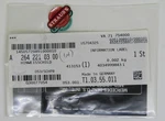 New Genuine Mercedes Benz Oem Emission Label Part No. 264 221 03 00. Fixed Price $28.99.