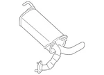 Genuine Nissan Muffler 20100-4AS0A. Fixed Price $501.74.