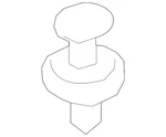Genuine Bmw Trunk Side Trim Clip 07-14-7-401-727. Fixed Price $7.88.