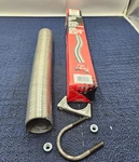 Nickson 17035 Galvanized Steel Flexible Pipe Repair 2.25" Inlet, 18" Length. Fixed Price $20.49.